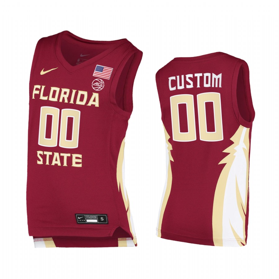 Florida State Seminoles Custom Garnet  College  Jersey