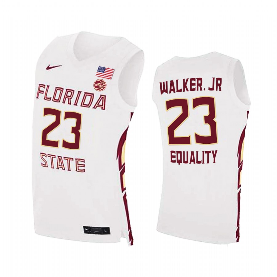 Florida State Seminoles M.J. Walker White Equality College  Jersey