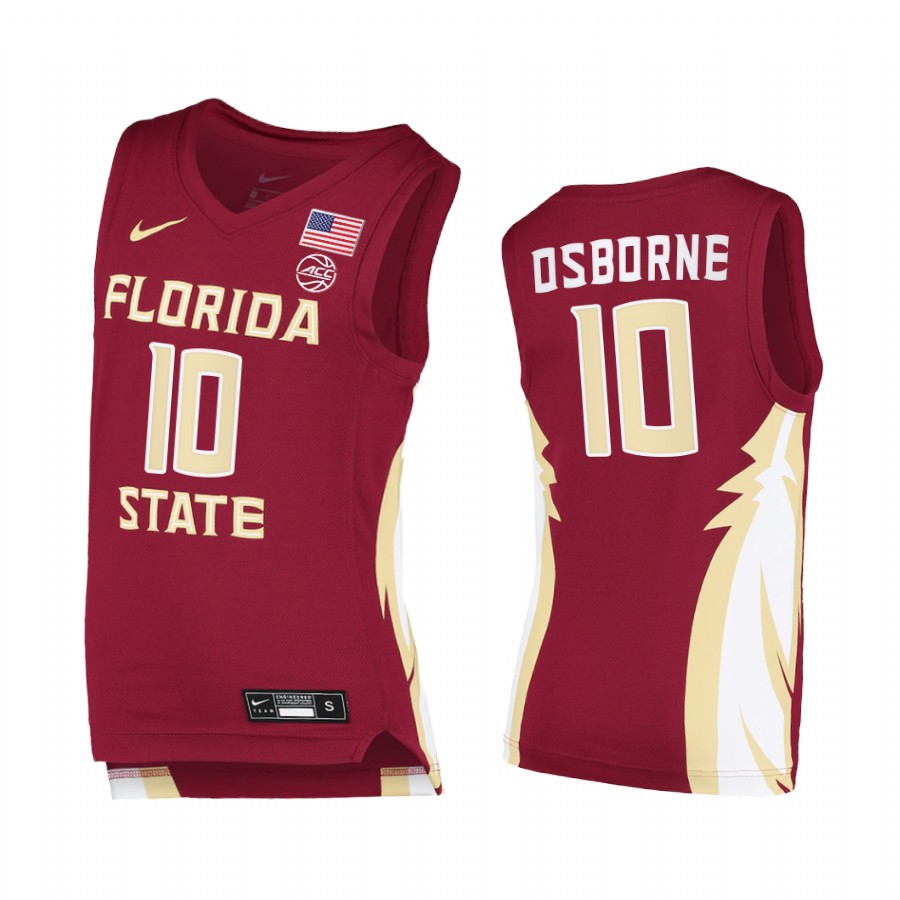 Florida State Seminoles Malik Osborne Garnet  College  Jersey