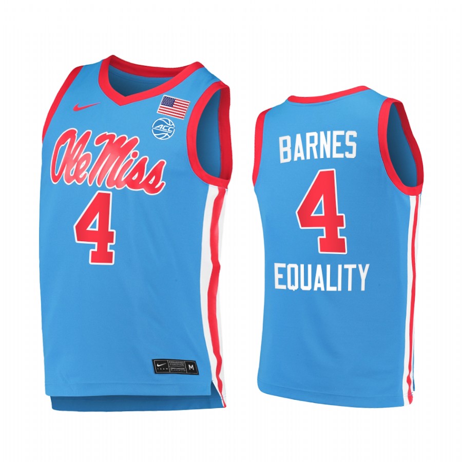 Florida State Seminoles Scottie Barnes Blue Equality  Jersey