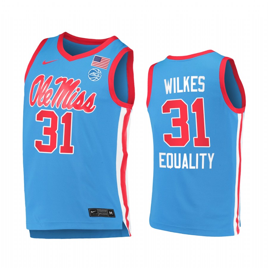 Florida State Seminoles Wyatt Wilkes Blue Equality  Jersey
