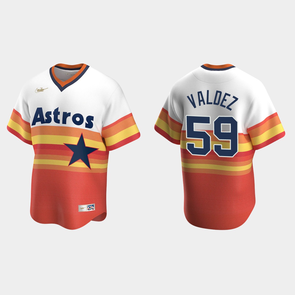 Framber Valdez #59 Houston Astros Cooperstown Collection Home Jersey - White