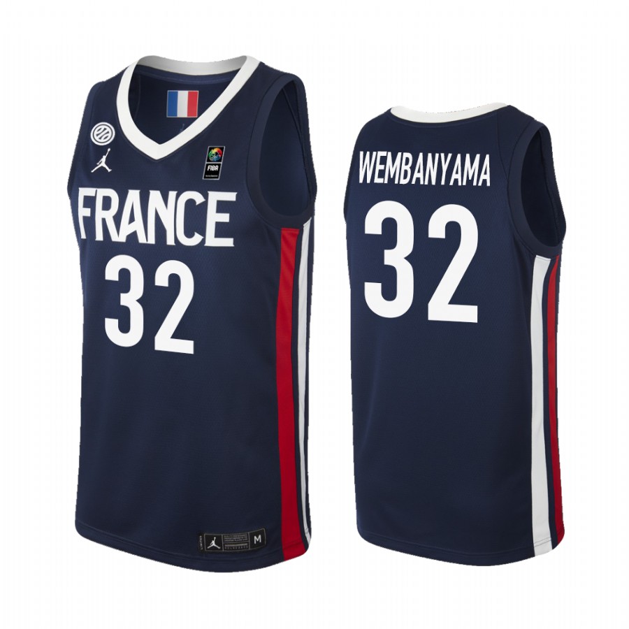 France  Victor Wembanyama #32 2019 FIBA U16 European Championship Jersey