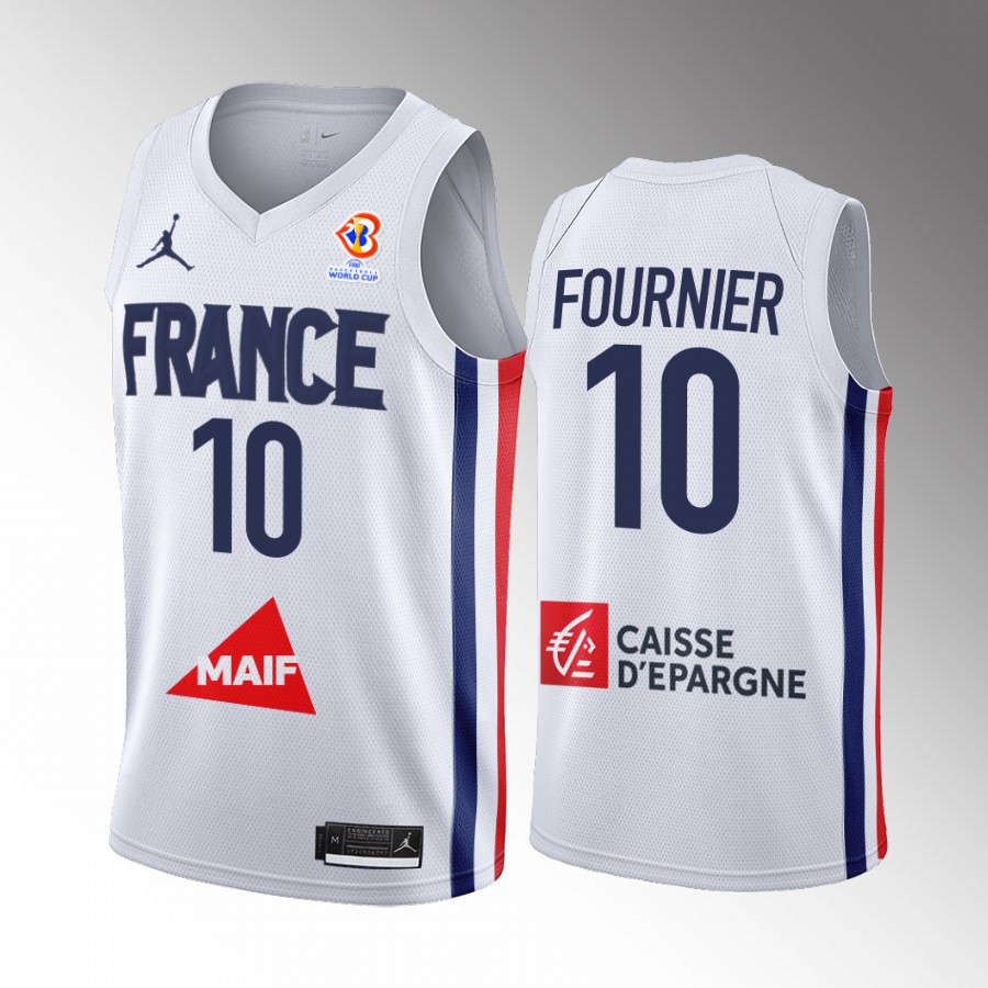 France Team #10 Sidy Cissoko FIBA U18 European Championship 2022 Men Jersey White