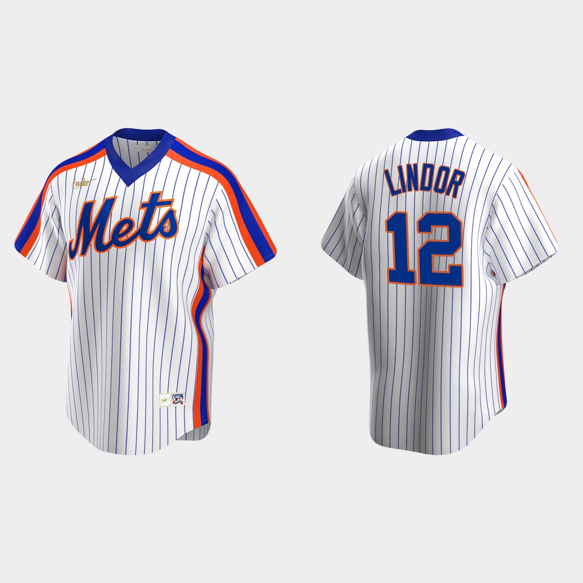 Francisco Lindor #12 New York Mets Cooperstown Collection Home Jersey - White