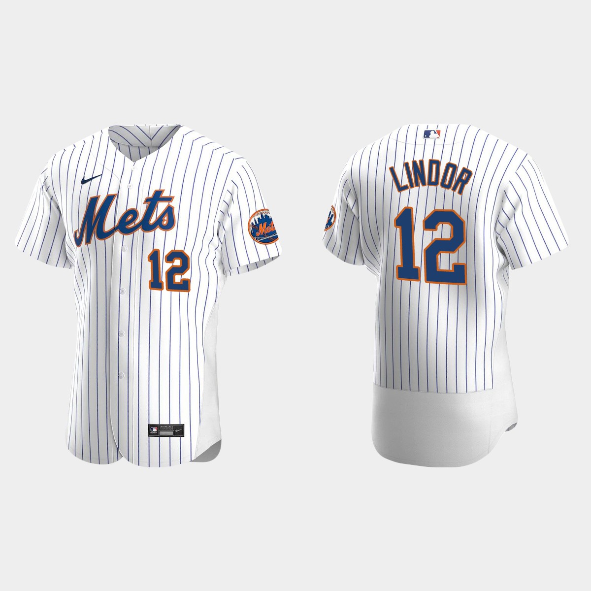Francisco Lindor #12 New York Mets Home Jersey - White