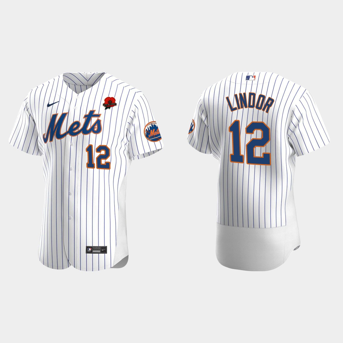 Francisco Lindor New York Mets 2021 Memorial Day Jersey - White