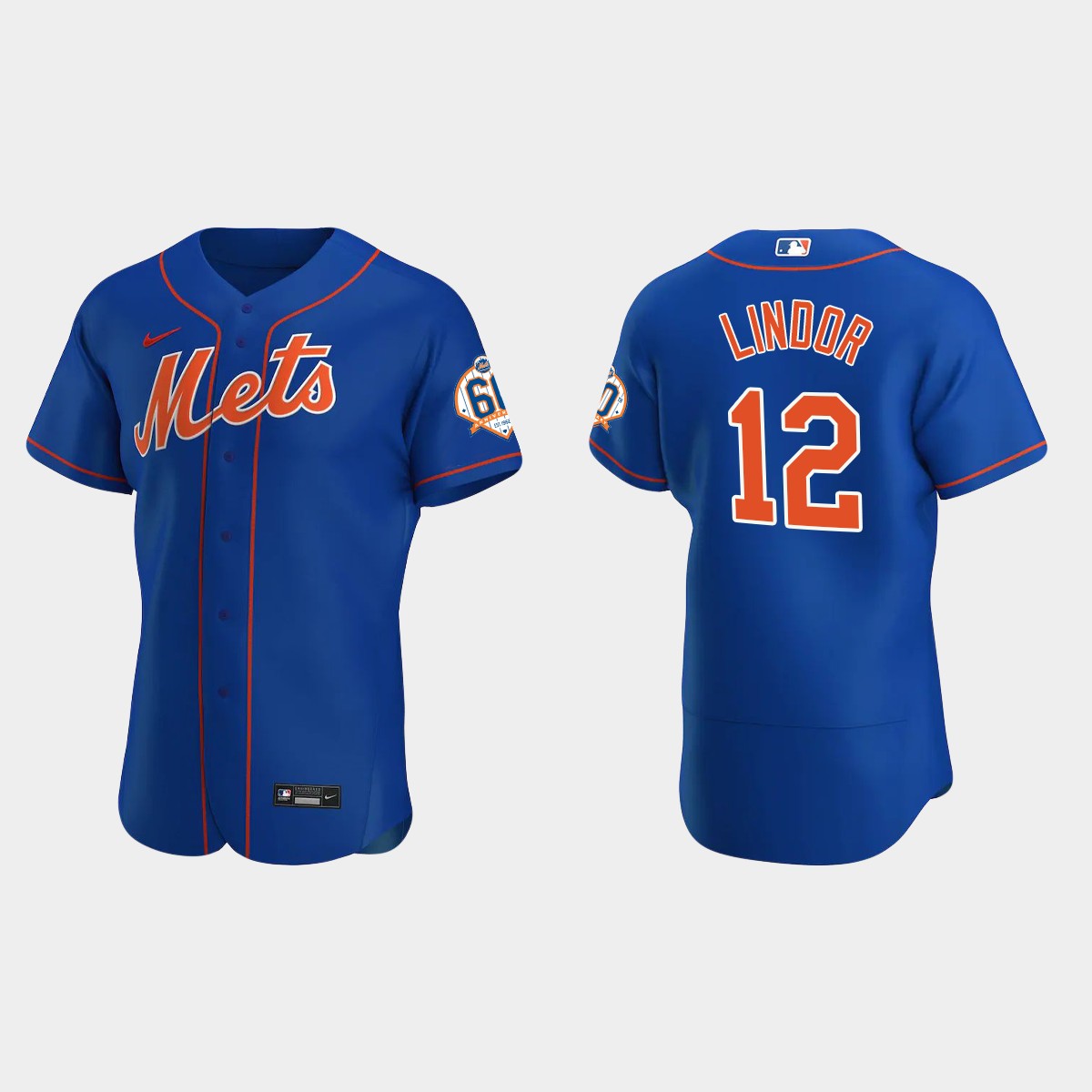 Francisco Lindor New York Mets 60th Anniversary Alternate Jersey - Royal