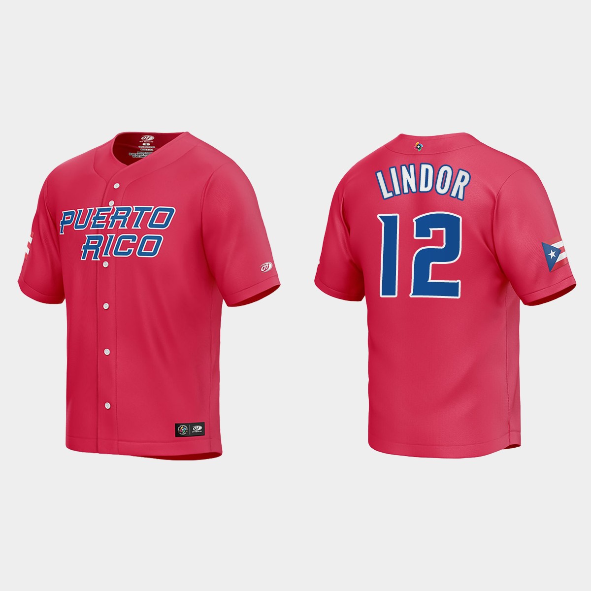Francisco Lindor Puerto Rico  2023 World  Classic Jersey - Red