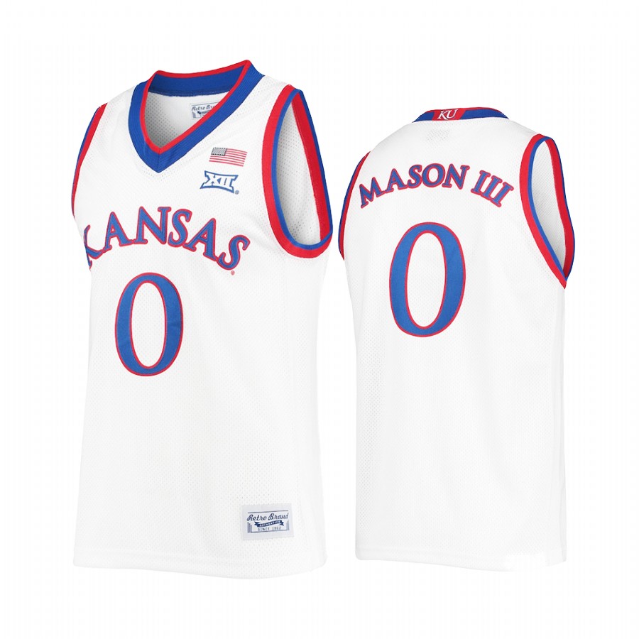 Frank Mason III Kansas Jayhawks White Jersey Commemorative Classic