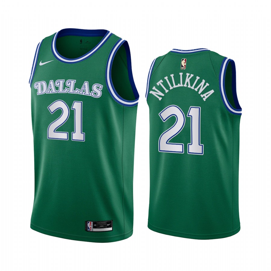 Frank Ntilikina Dallas Mavericks 2021-22 Classic Edition Green #21 Jersey