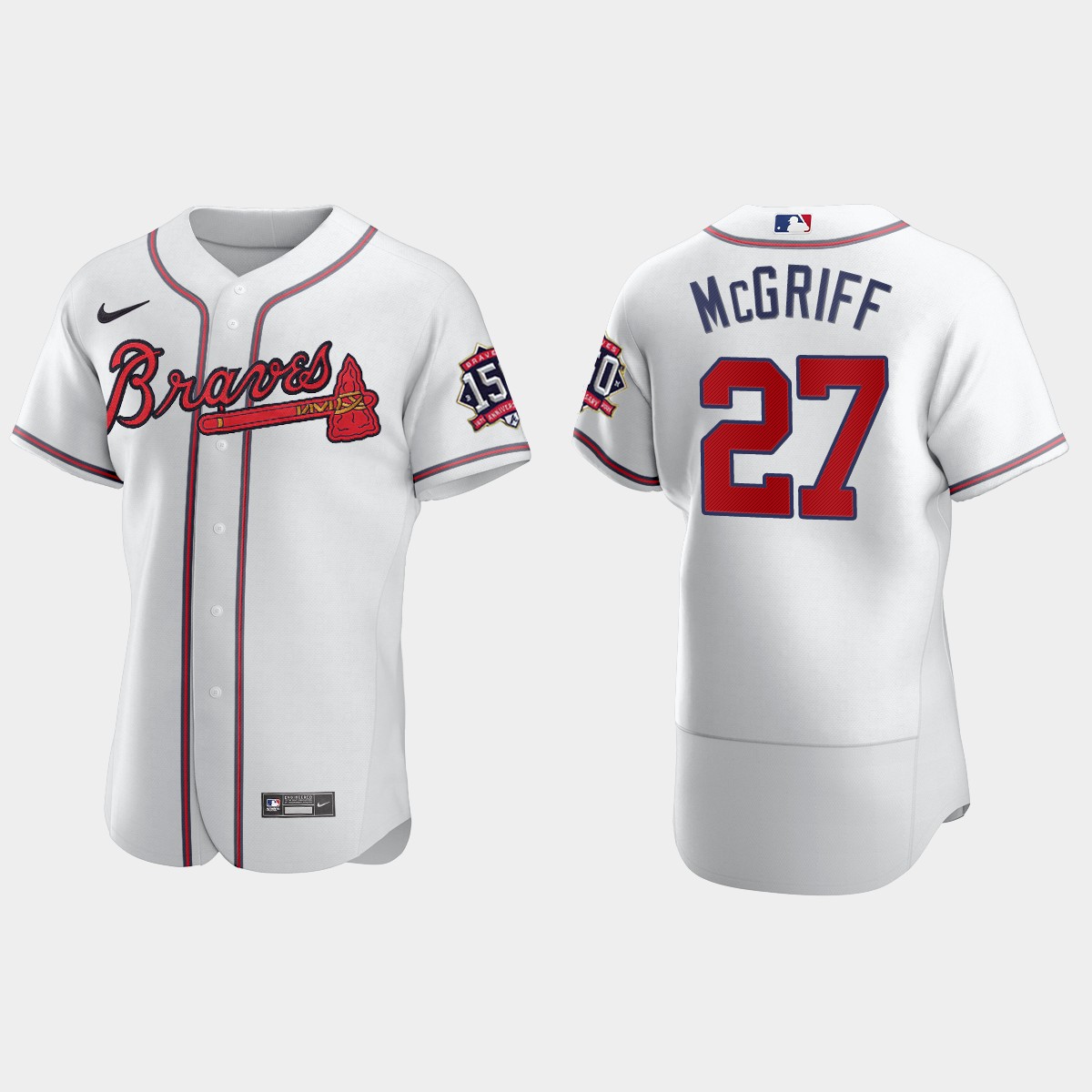 Fred McGriff Atlanta Braves 150th Anniversary World Series Jersey - White