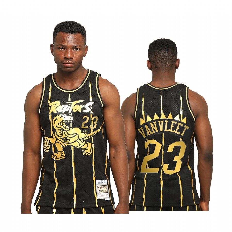 Fred VanVleet Toronto Raptors 2021 Throwback Black Jersey Golden Limited Allocation