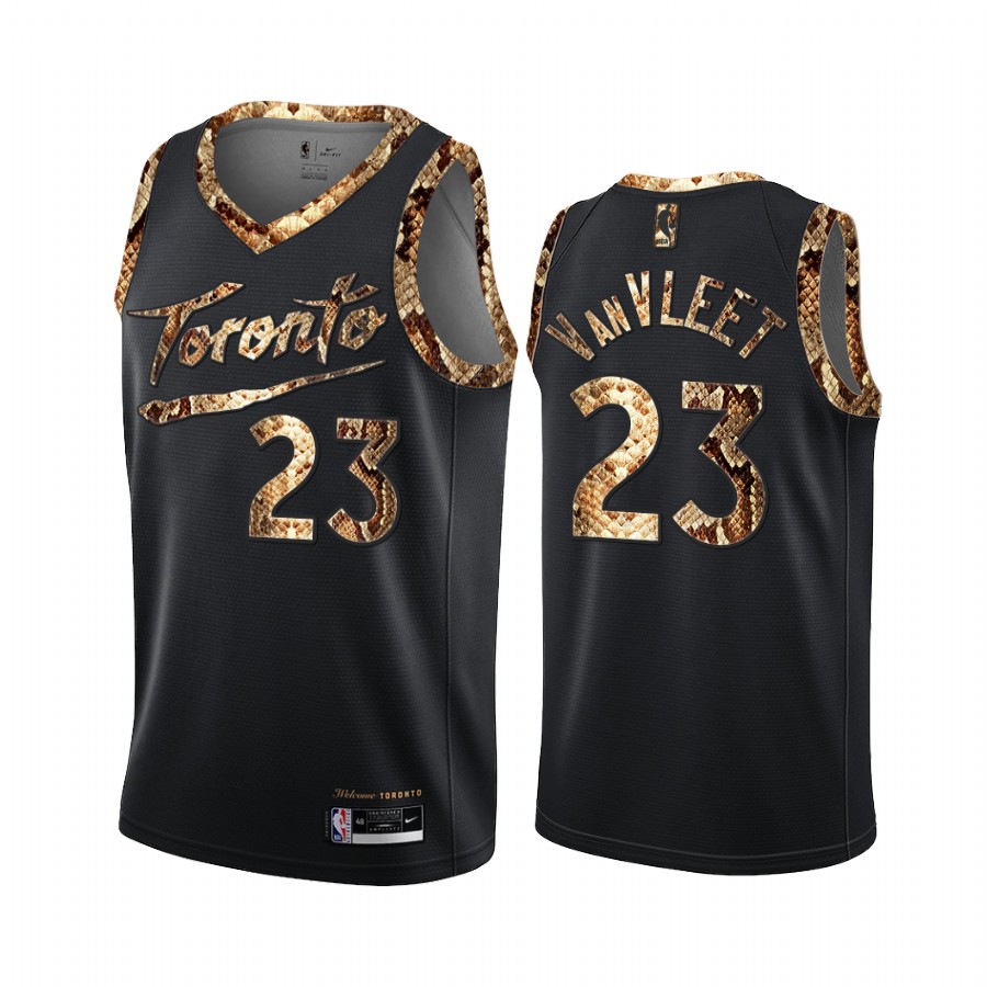 Fred VanVleet Toronto Raptors Black Python Skin Jersey 2021 Exclusive Edition