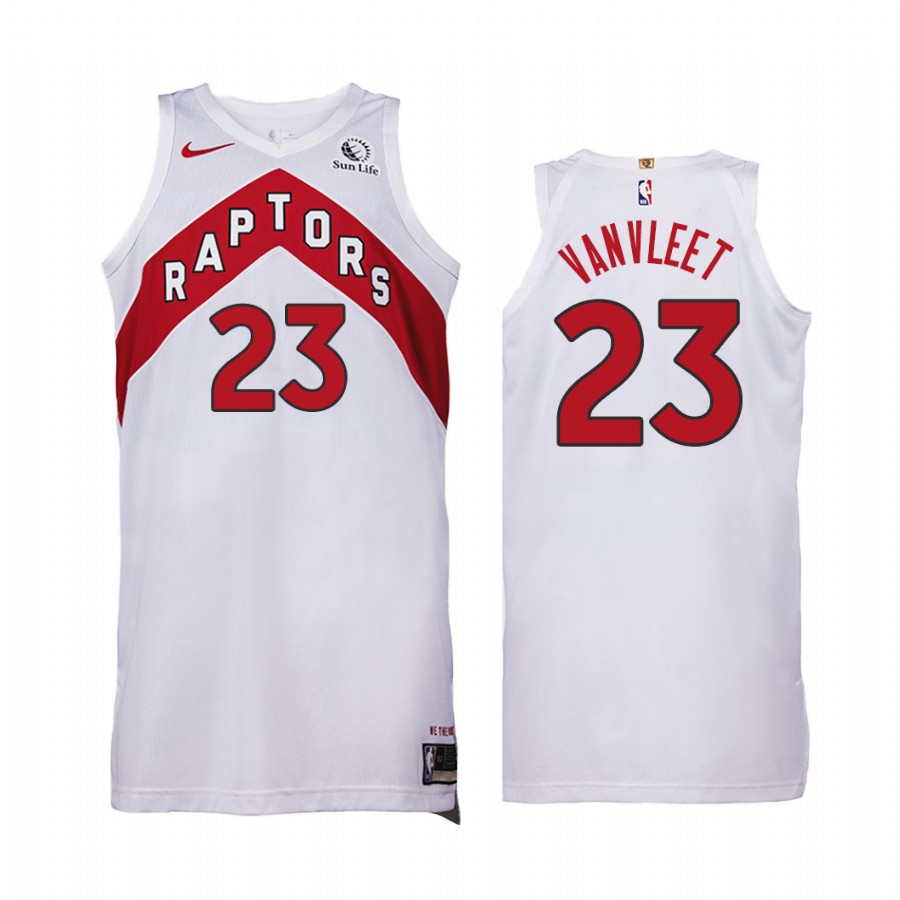Fred VanVleet Toronto Raptors White Association 2020-21 Jersey True North