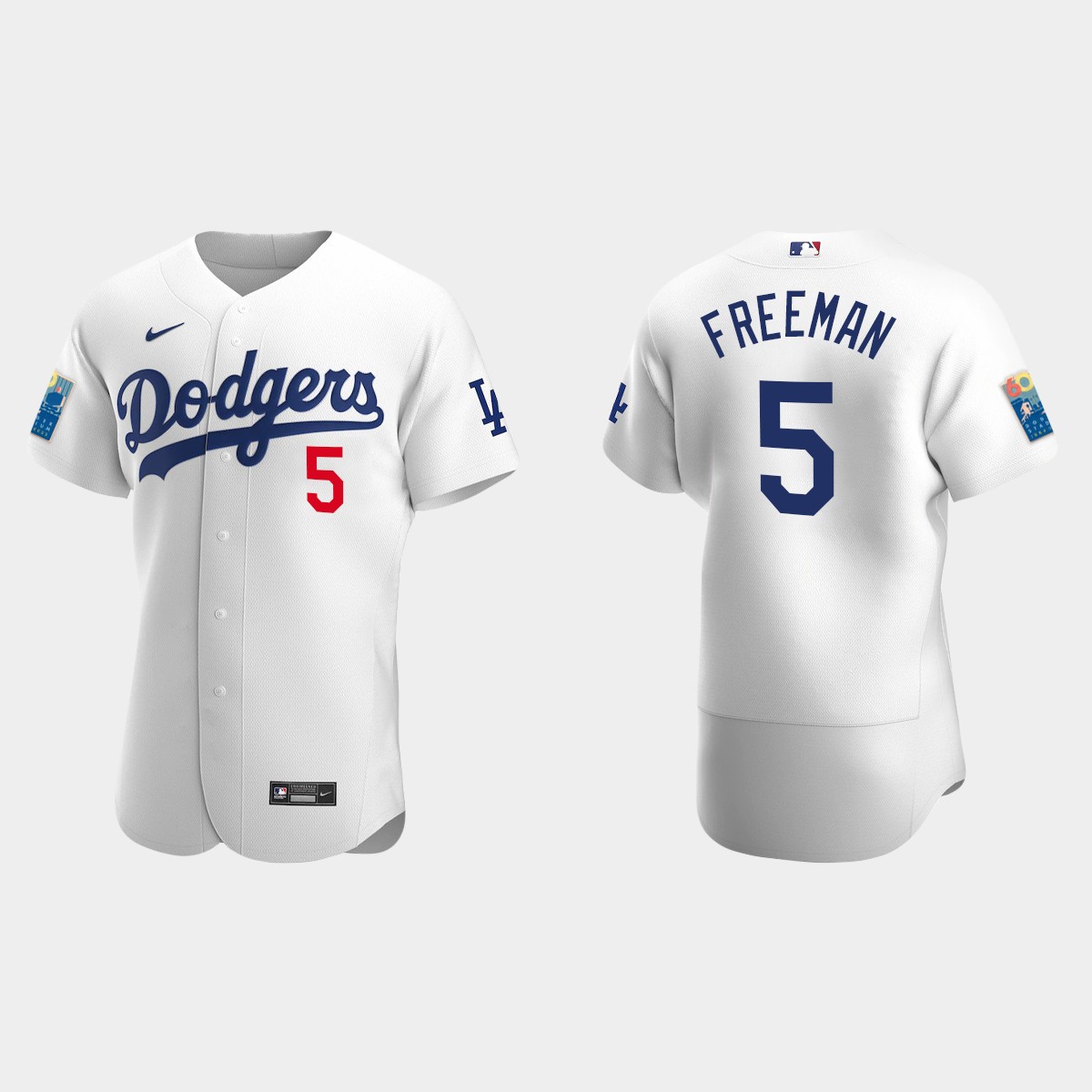 Freddie Freeman Los Angeles Dodgers 2022 Dodger Stadium 60th Anniversary Jersey - White