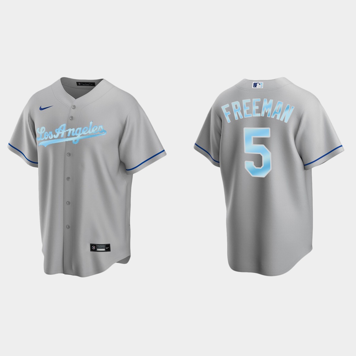 Freddie Freeman Los Angeles Dodgers 2022 Father's Day Gift Jersey - Gray