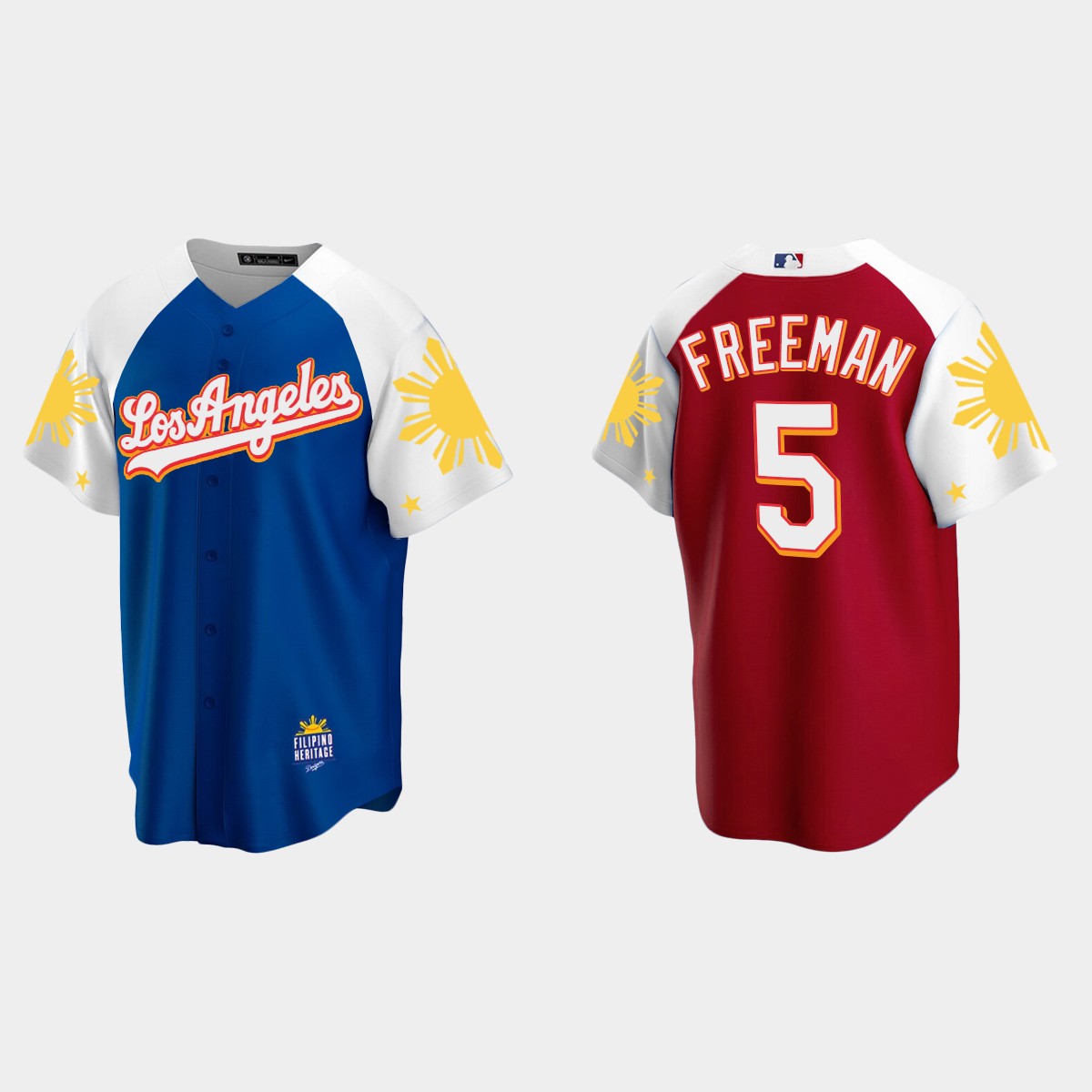 Freddie Freeman Los Angeles Dodgers 2022 Filipino Heritage Night Jersey - Royal Red