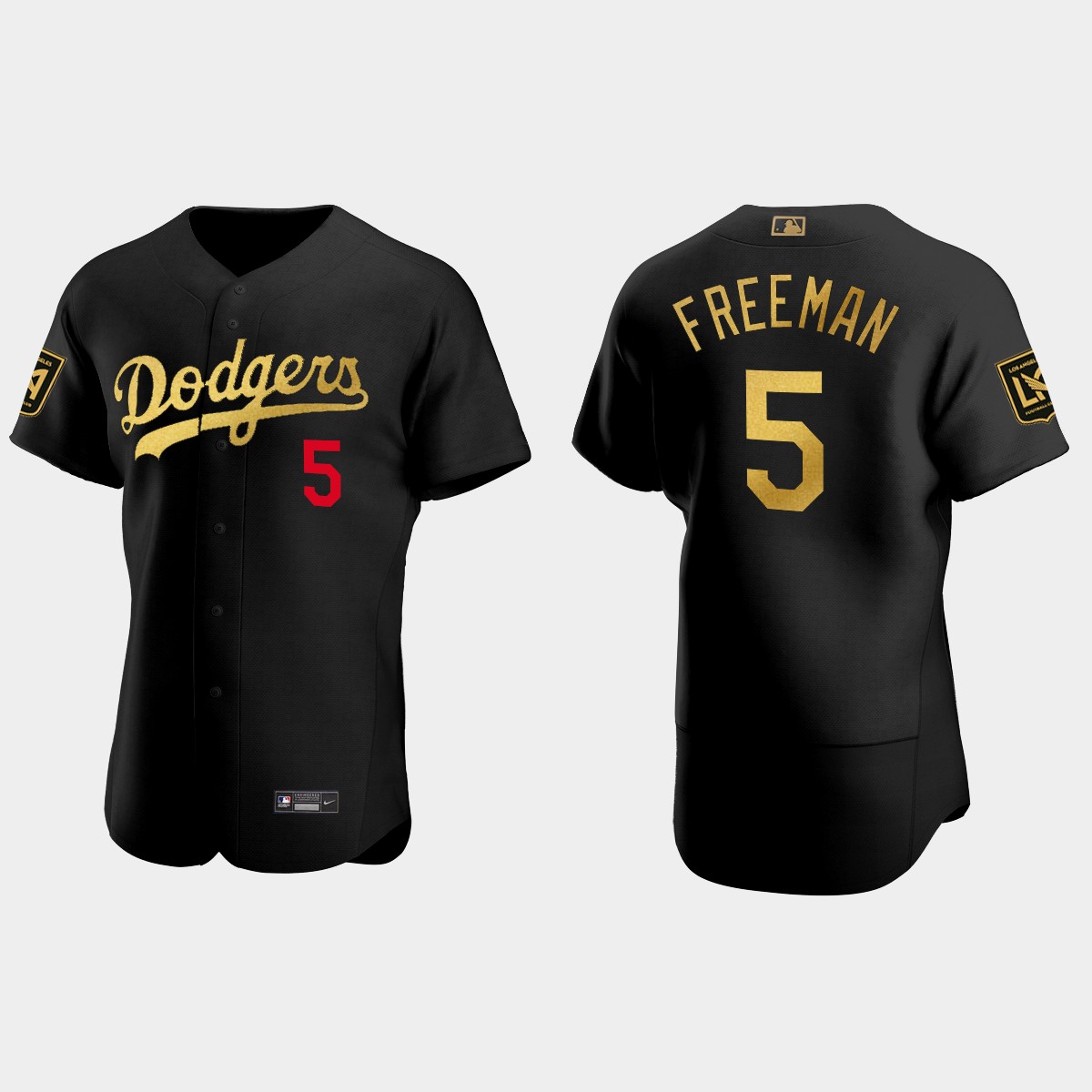 Freddie Freeman Los Angeles Dodgers LAFC Night Jersey - Black