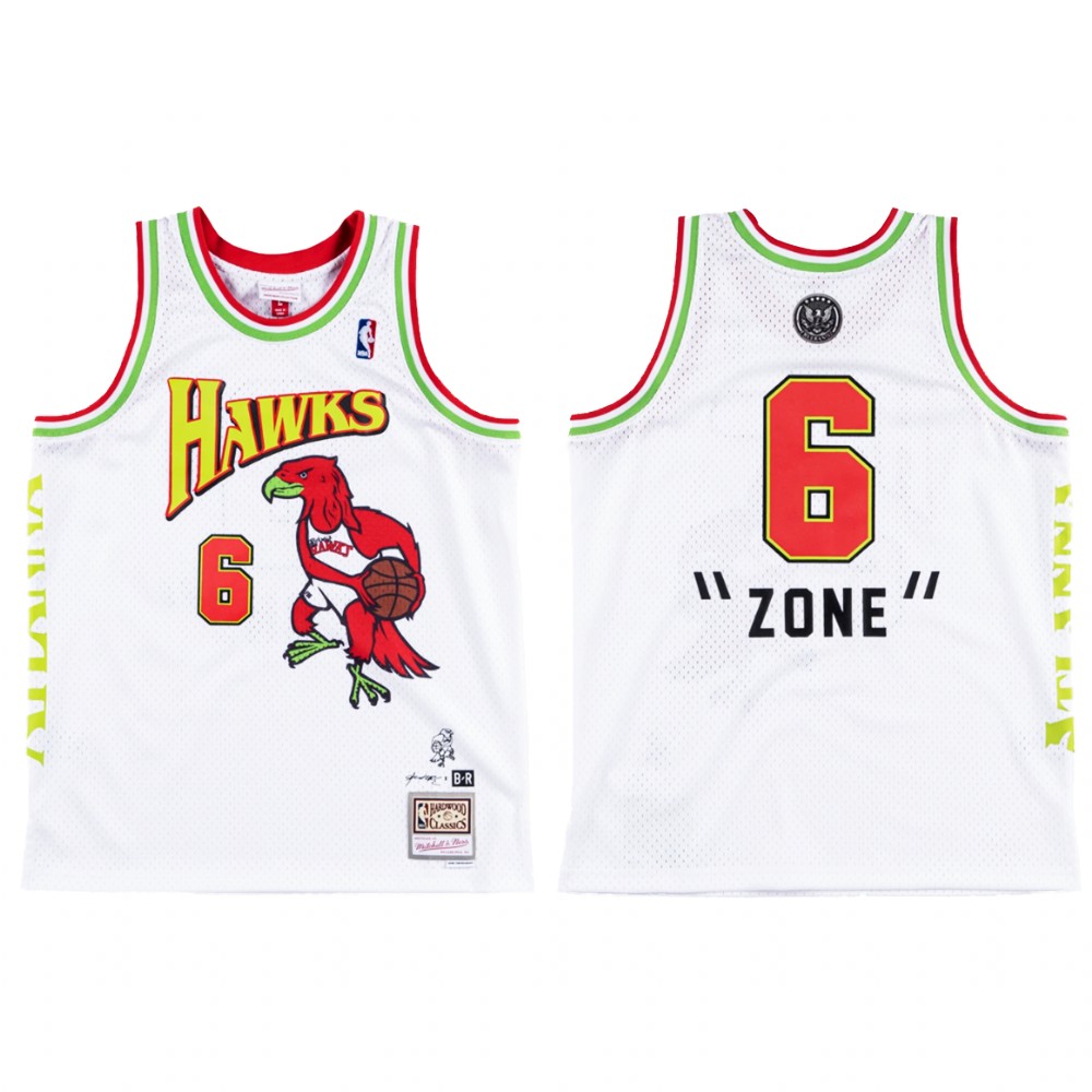 Future X Atlanta Hawks Zone #6 White Jersey Limited Edition