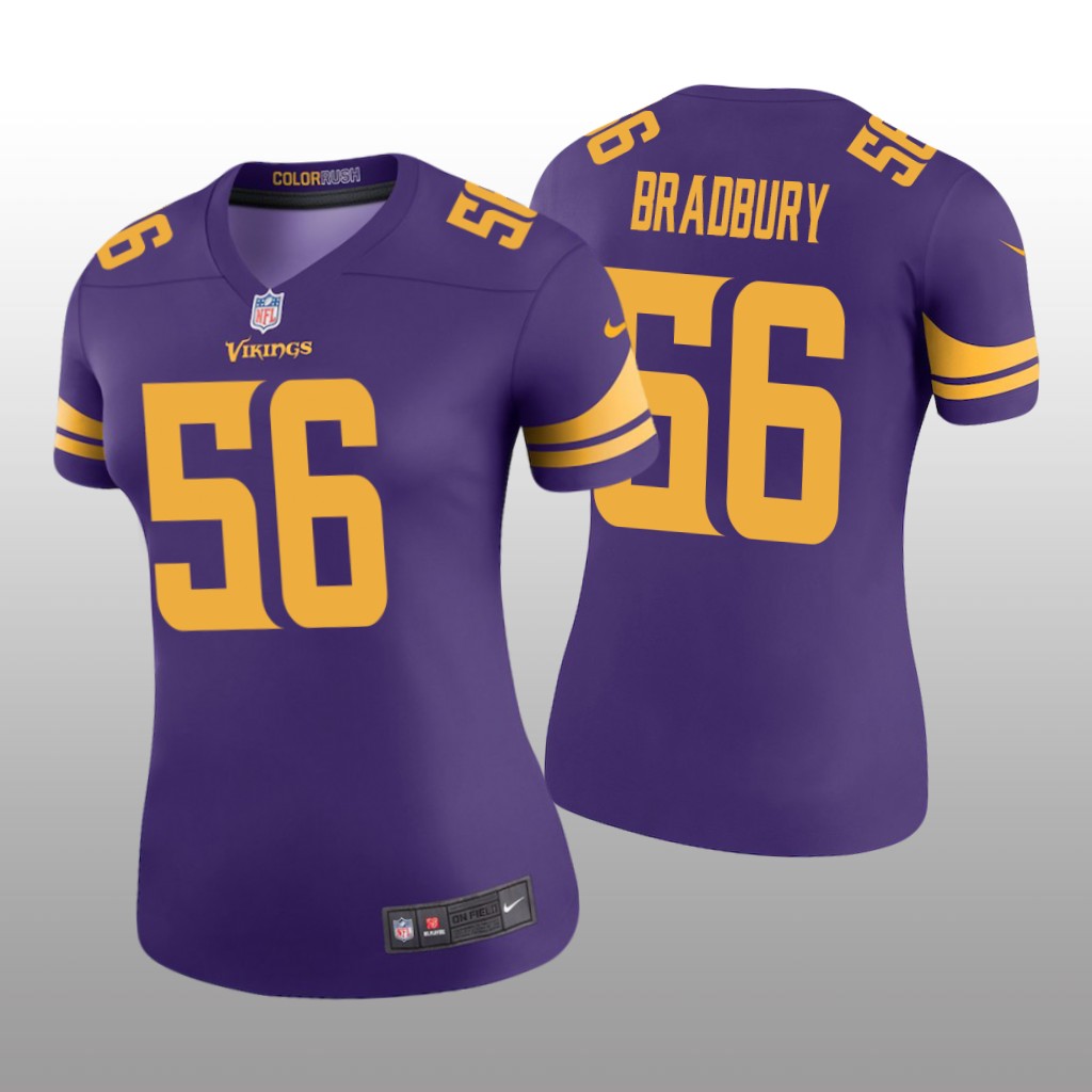 Garrett Bradbury Minnesota Vikings Purple NFL Draft Color Rush Legend Jersey