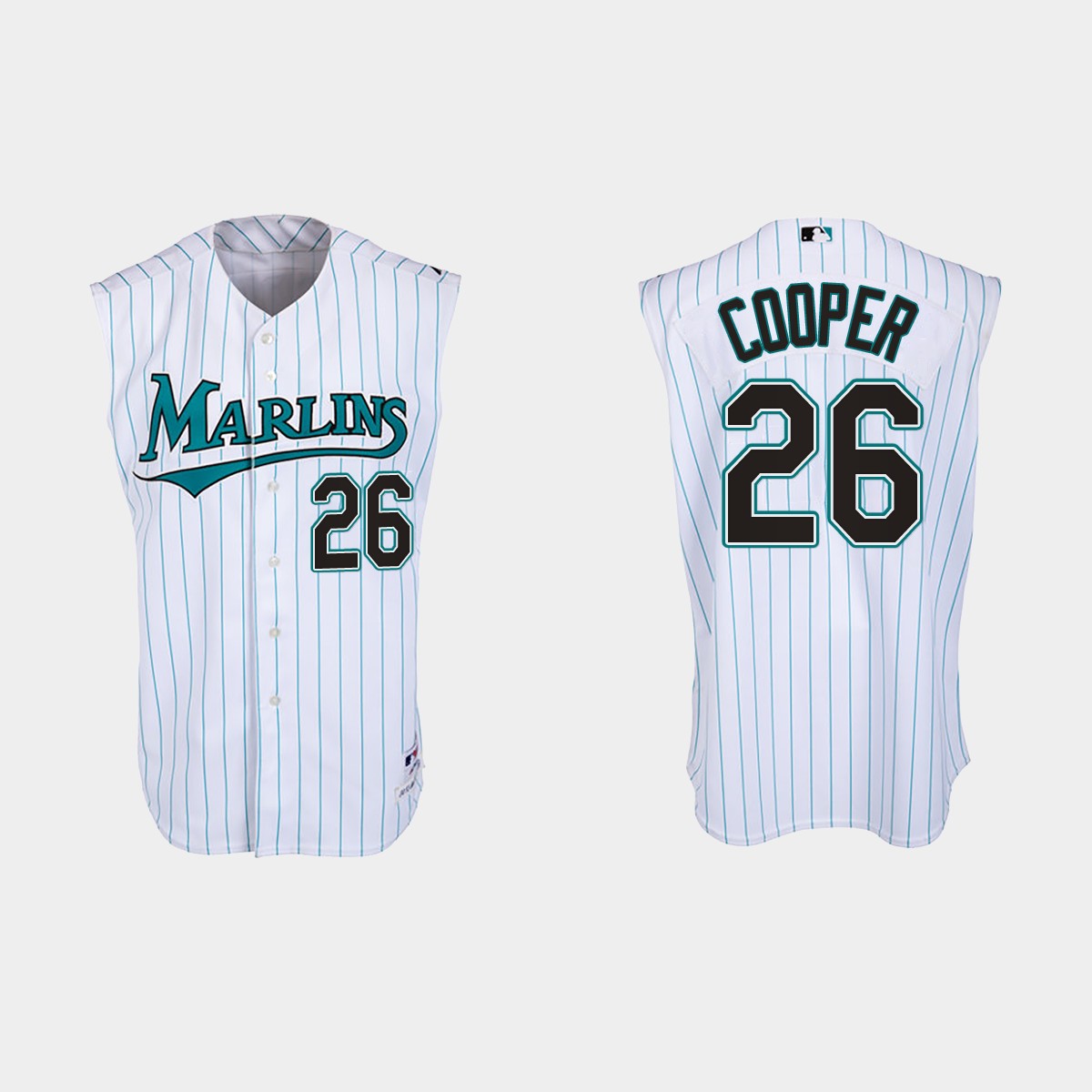 Garrett Cooper Florida Marlins Throwback Jersey - White Teal