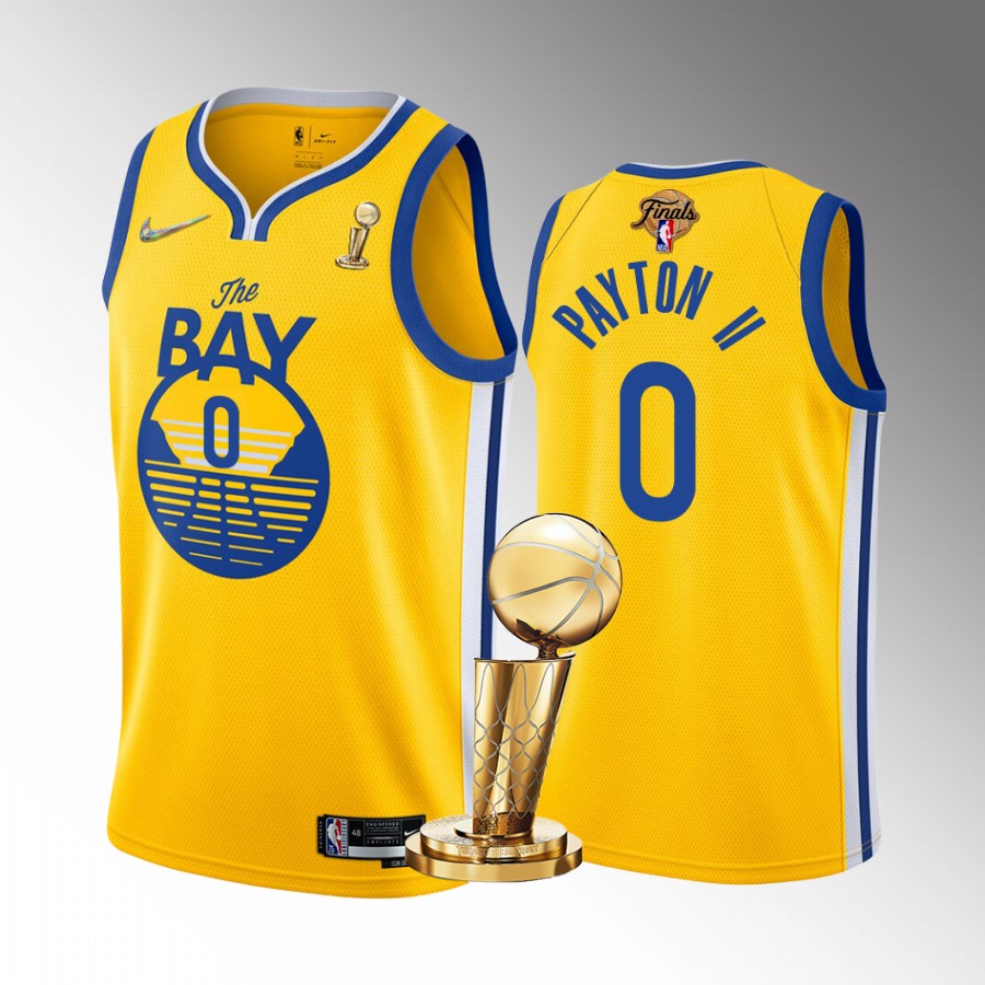 Gary Payton II 2022 NBA Finals Champions Golden State Warriors Gold #0 Jersey Statement