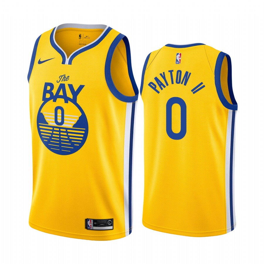 Gary Payton II Golden State Warriors 2021 Statement Edition Gold #0 Jersey