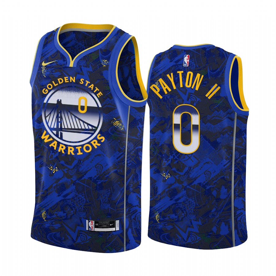 Gary Payton II Golden State Warriors Select Series Royal Jersey Camo