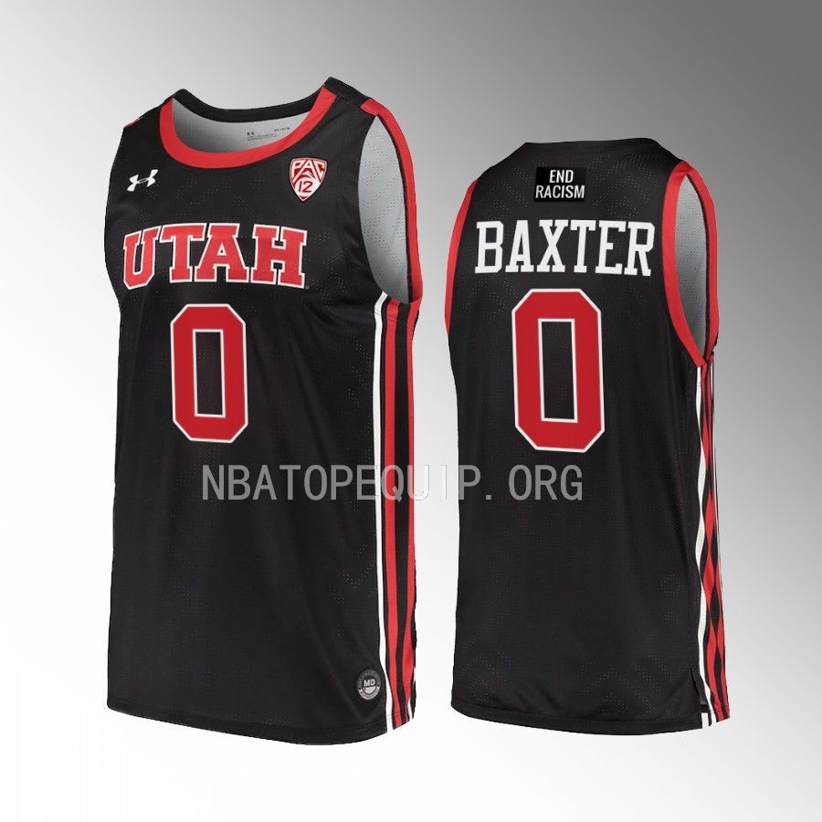 Gavin Baxter Utah Utes Black Jersey 2022-23 College
