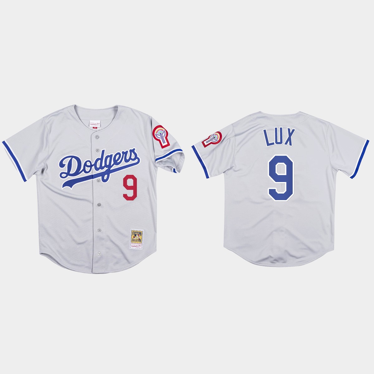 Gavin Lux #9 Los Angeles Dodgers Mitchell And Ness 1981 Jersey - Gray