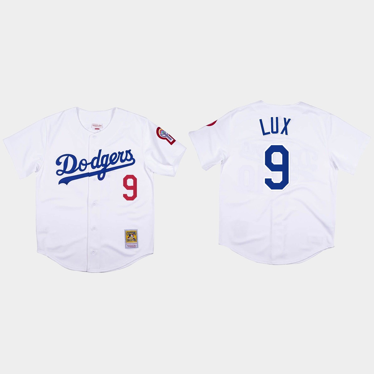 Gavin Lux #9 Los Angeles Dodgers Mitchell And Ness 1981 Jersey - White