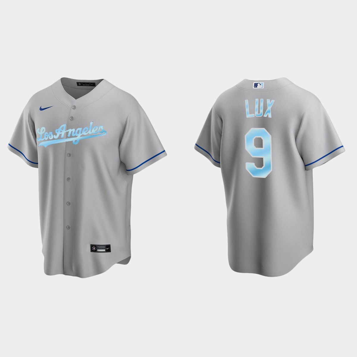 Gavin Lux Los Angeles Dodgers 2022 Father's Day Gift Jersey - Gray