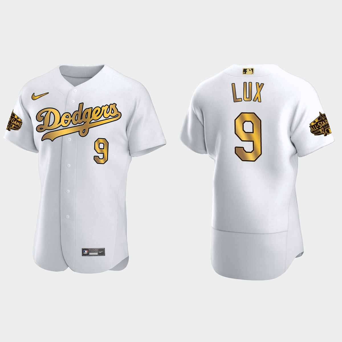 Gavin Lux Los Angeles Dodgers 2022 MLB All-Star Game Jersey - White Gold