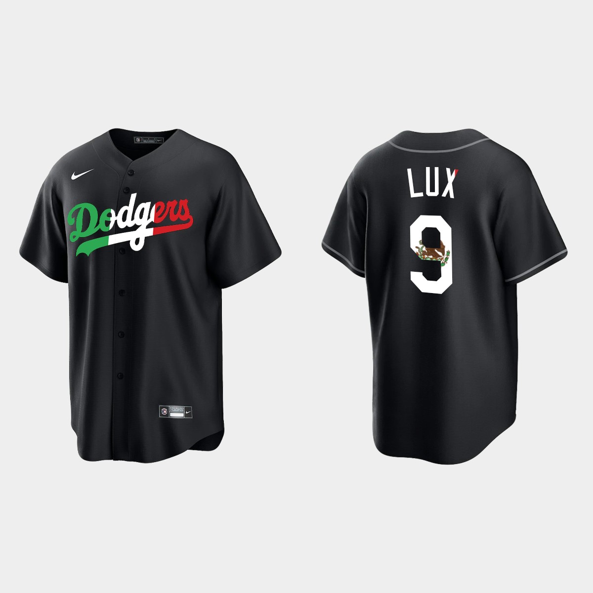 Gavin Lux Los Angeles Dodgers Mexican Heritage Night Jersey - Black