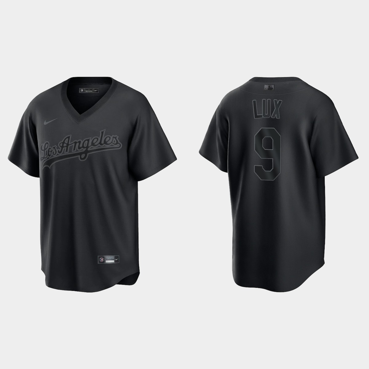 Gavin Lux Los Angeles Dodgers Pitch Black Fashion Jersey - Black