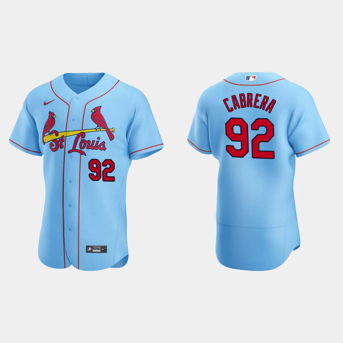 Genesis Cabrera St. Louis Cardinals Alternate Jersey - Light Blue