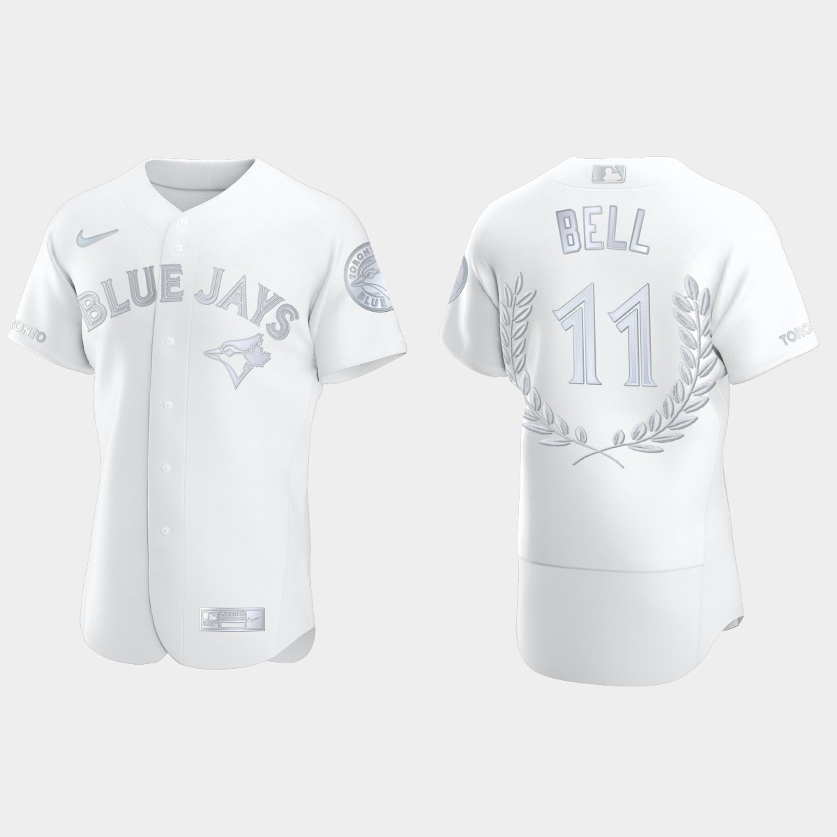 George Bell #11 Toronto Blue Jays AL MVP Awards Collection Jersey - White