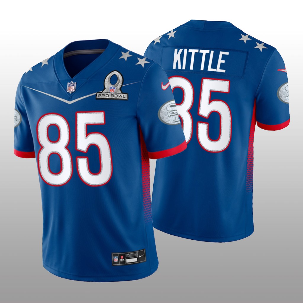George Kittle Royal Game Jersey 2022 NFC Pro Bowl - Men's