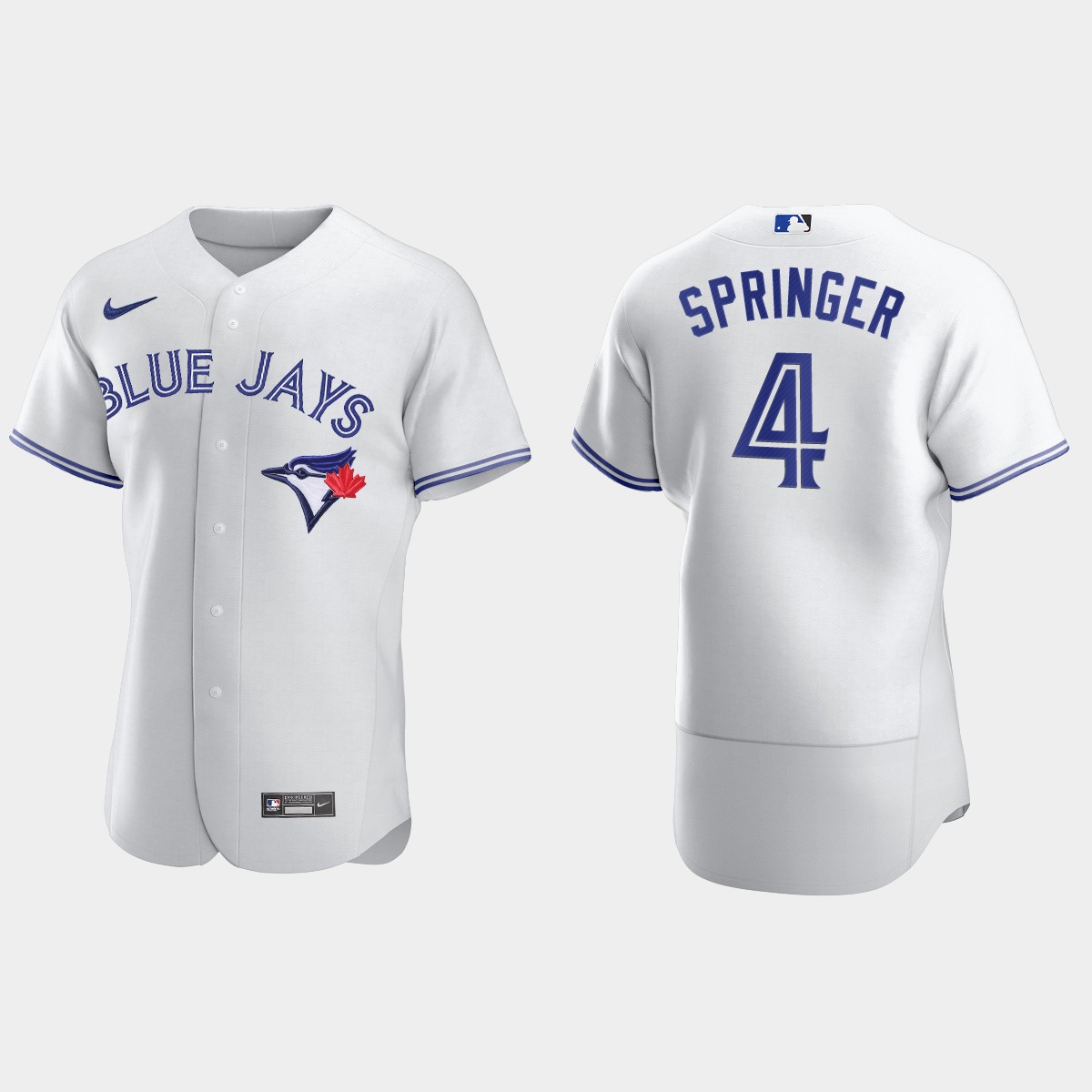 George Springer #4 Toronto Blue Jays Home Jersey - White