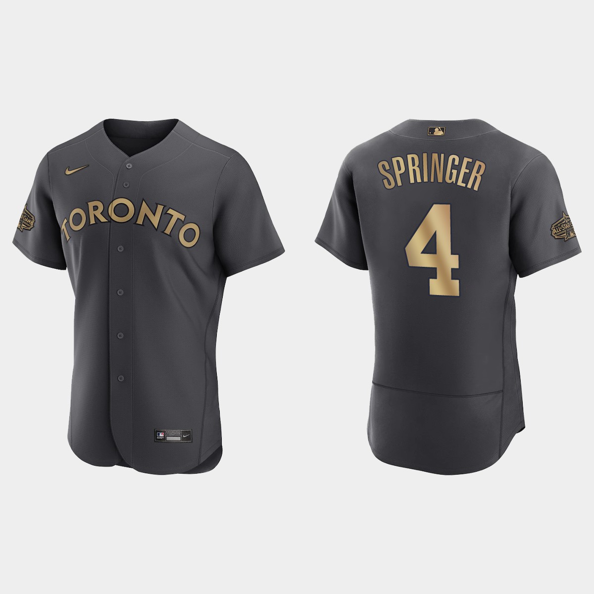 George Springer Toronto Blue Jays 2022 MLB All-Star Game Jersey - Charcoal