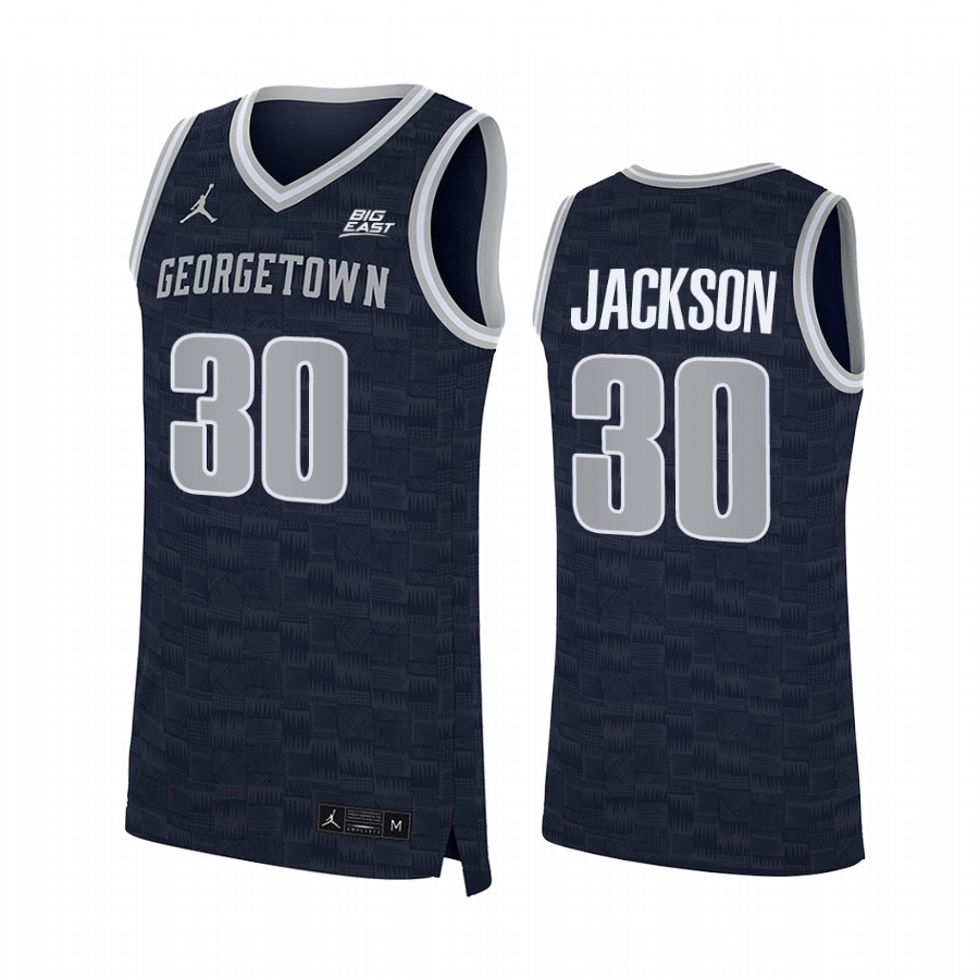 Georgetown Hoyas Michael Jackson Jersey College  Navy Alumni Uniform