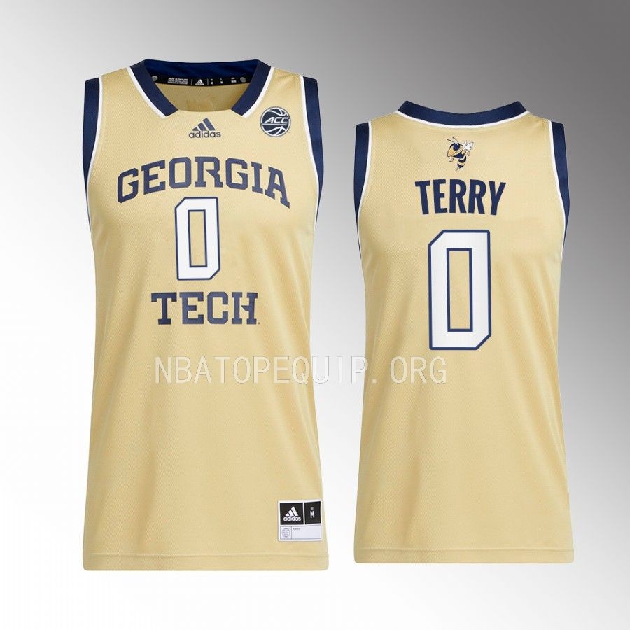 Georgia Tech Yellow Jackets Lance Terry Jersey 2022-23 Away  Gold Swingman Uniform