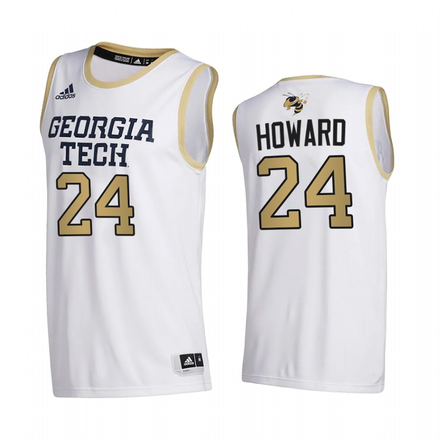 Georgia Tech Yellow Jackets Rodney Howard White College  2020-21 Jersey