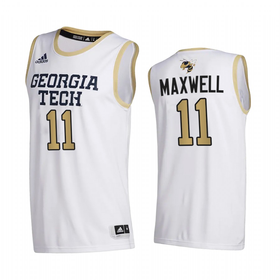 Georgia Tech Yellow Jackets Tristan Maxwell White College  2020-21 Jersey