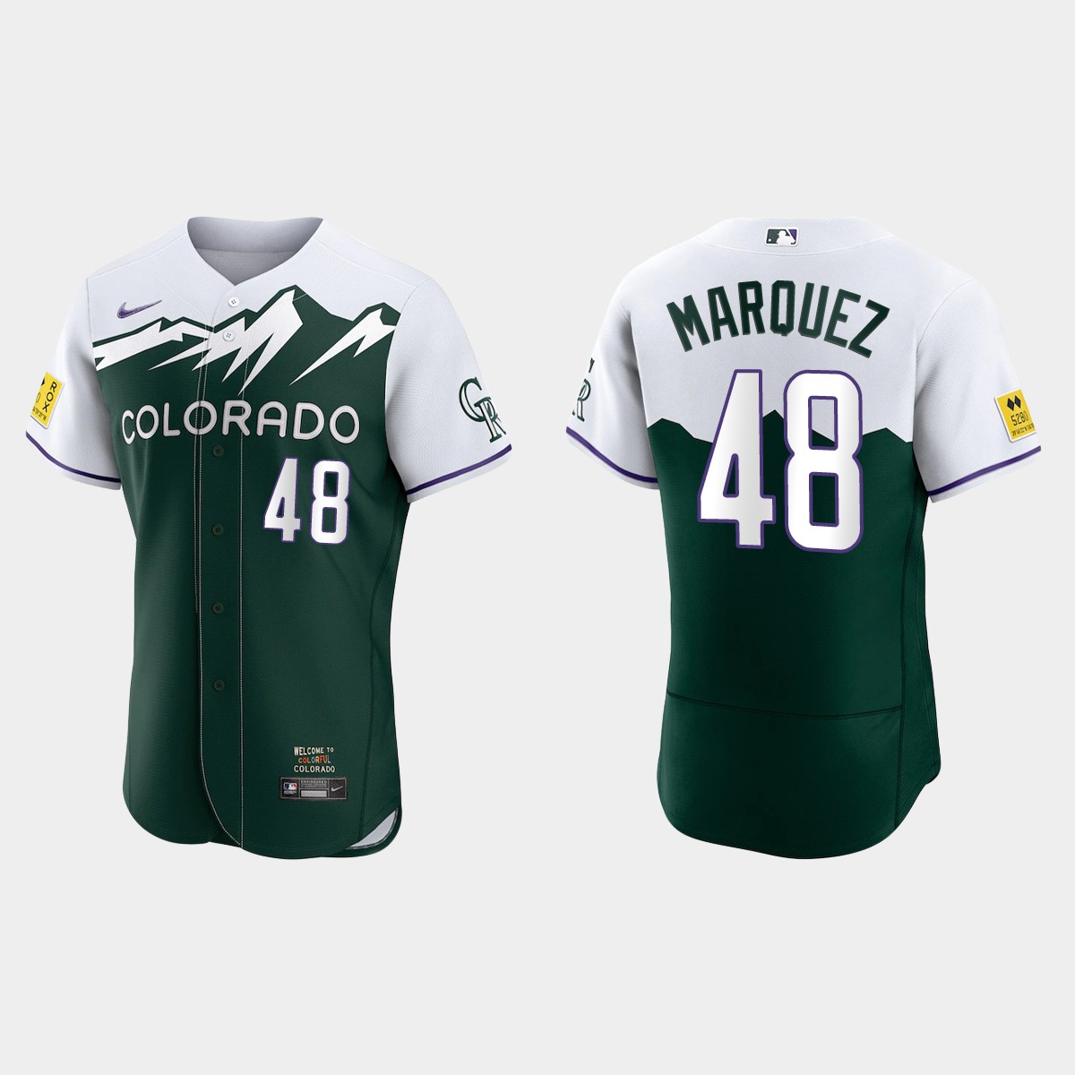 German Marquez Colorado Rockies 2022 City Connect Jersey - Green