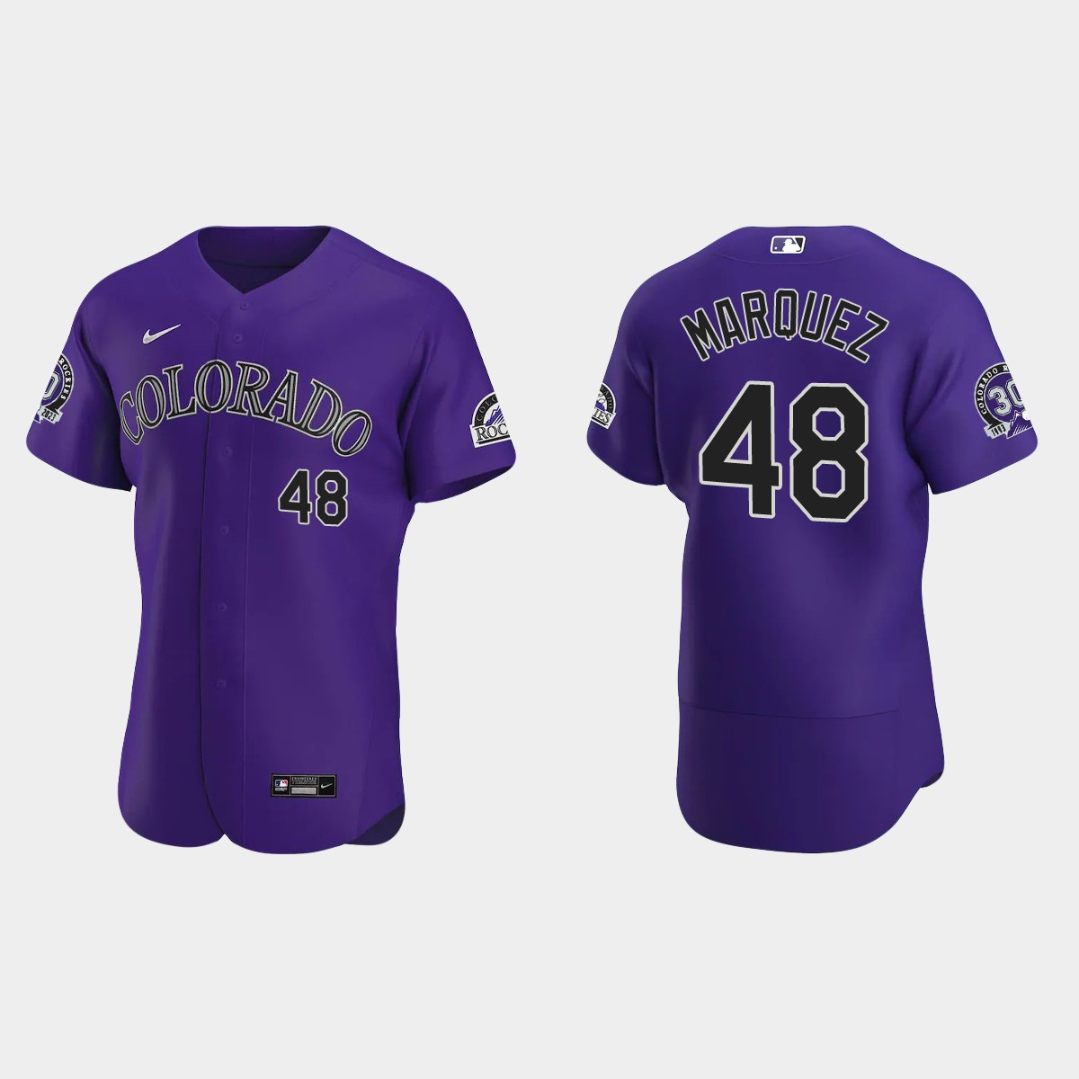 German Marquez Colorado Rockies 30th Anniversary Jersey - Purple