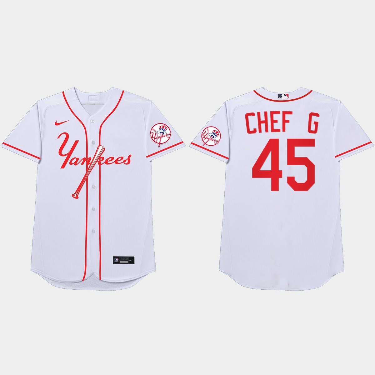 Gerrit Cole 2021 Players' Weekend Chef G Nickname Jersey - White