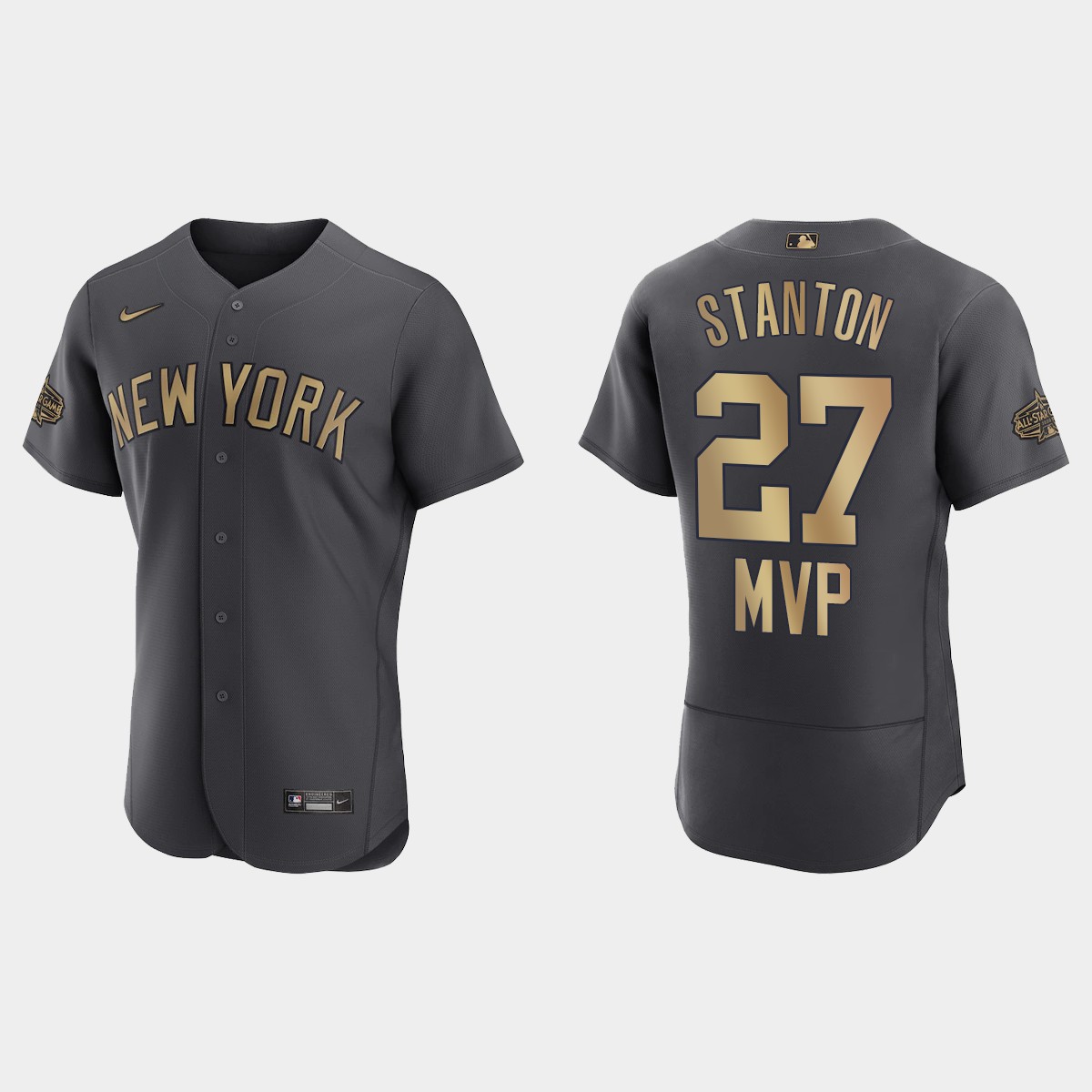 Giancarlo Stanton New York Yankees 2022 ASG MVP Jersey - Charcoal