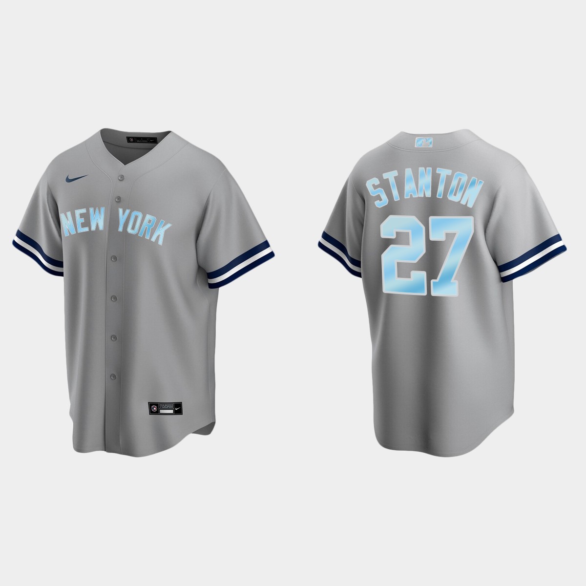 Giancarlo Stanton New York Yankees 2022 Father's Day Gift Jersey - Gray